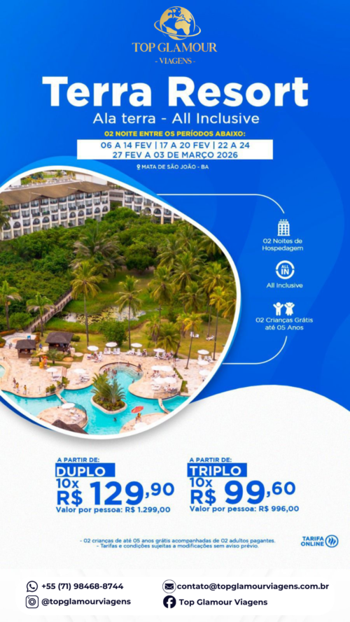 Terra Resort Mata de São João – BA [Duplo]